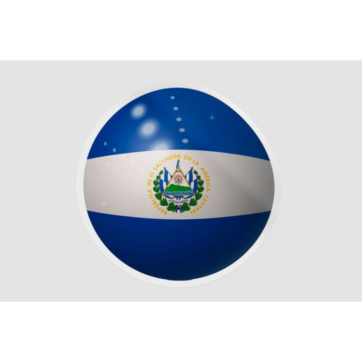El Salvador Flag Ball - DecalsHouse
