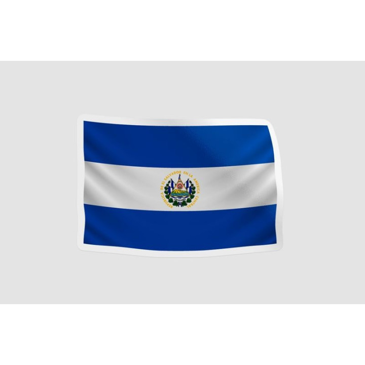 El Salvador Flag Hanging - DecalsHouse