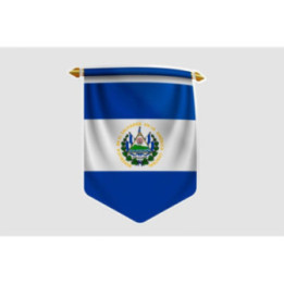 El Salvador Flag Pennant - DecalsHouse