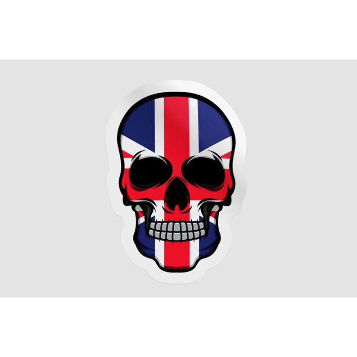 England Flag Skull - DecalsHouse
