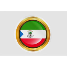 Equatorial Guinea Flag Badge Style 2 - DecalsHouse