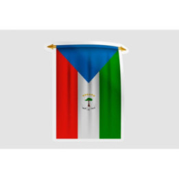 Equatorial Guinea Flag Pennant Style 6 - DecalsHouse