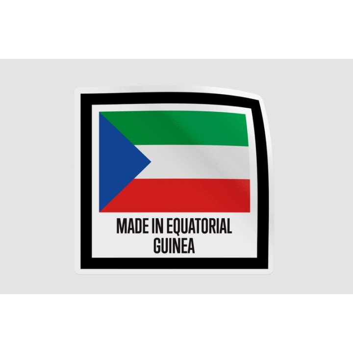 Equatorial Guinea Quality Label Style 4 - DecalsHouse