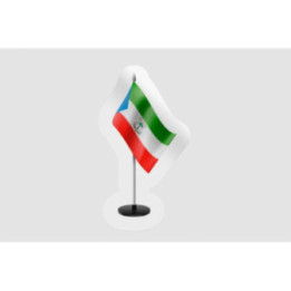 Equatorial Guinea Table Flag - DecalsHouse