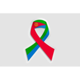Eritrea Flag Ribbon Style 2 - DecalsHouse