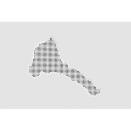 Eritrea Map Dot Style 2 - DecalsHouse