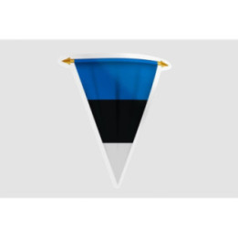 Estonia Flag Pennant Style 4 - DecalsHouse