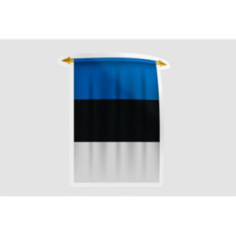 Estonia Flag Pennant Style 6 - DecalsHouse