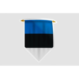 Estonia Flag Pennant Style 9 - DecalsHouse