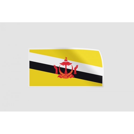 Brunei Flag Style 2 Sticker