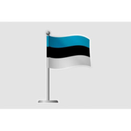 Estonia Flag Pole - DecalsHouse
