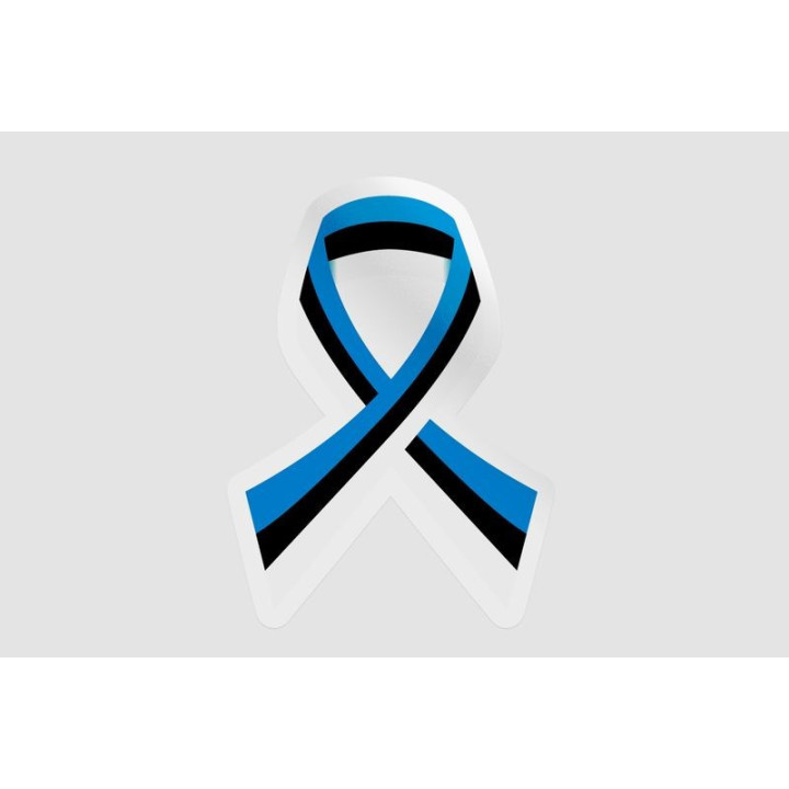 Estonia Flag Ribbon Style 2 - DecalsHouse