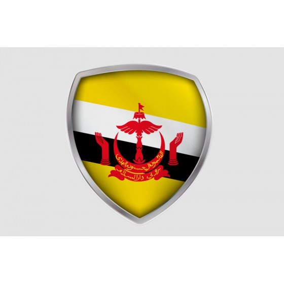 Brunei Flag Style 4 Sticker
