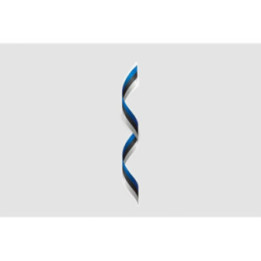Estonia Flag Ribbon Style 4 - DecalsHouse