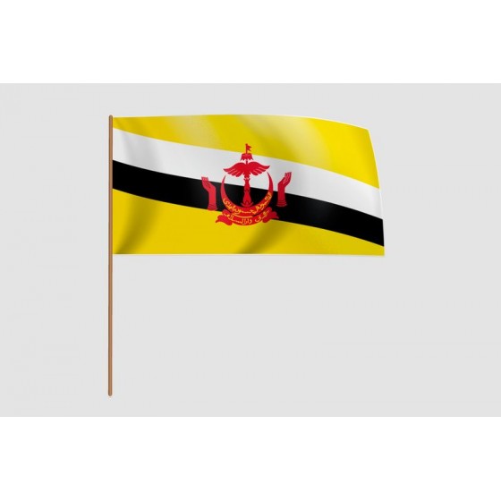 Brunei Flag Style 8 Sticker
