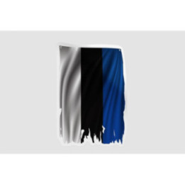 Estonia Flag Style 10 - DecalsHouse