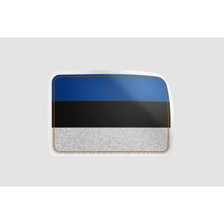 Estonia Flag Style 12 - DecalsHouse