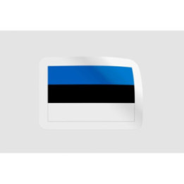 Estonia Flag Style 2 - DecalsHouse