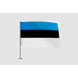 Estonia Flag Style 3 - DecalsHouse
