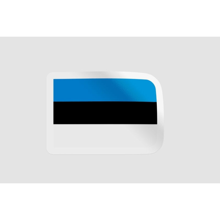 Estonia Flag Style 4 - DecalsHouse