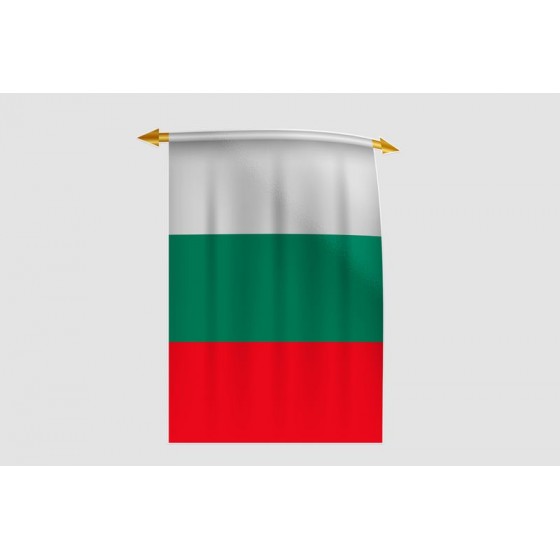 Bulgaria Flag Style 11 Sticker