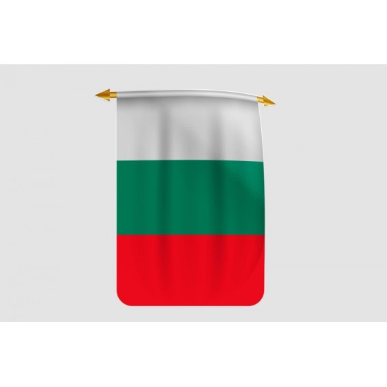 Bulgaria Flag Style 12 Sticker