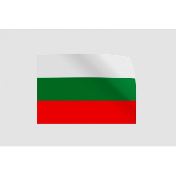 Bulgaria Flag Style 2 Sticker
