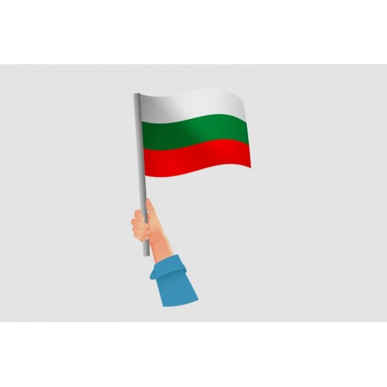 Bulgaria Flag Style 3 Sticker
