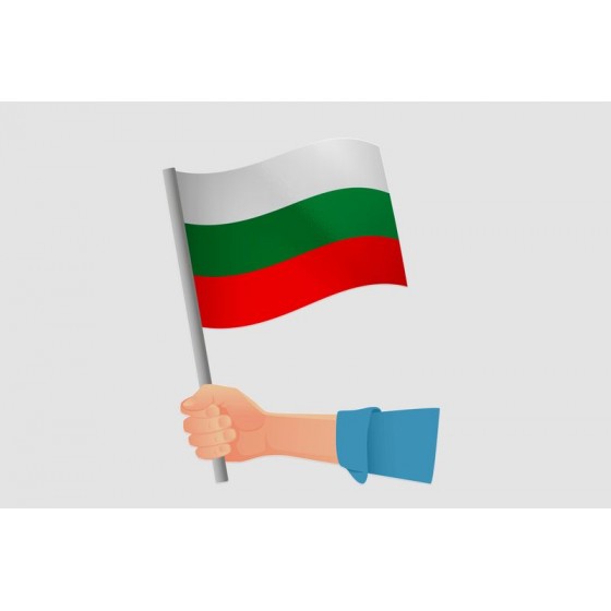 Bulgaria Flag Style 4 Sticker