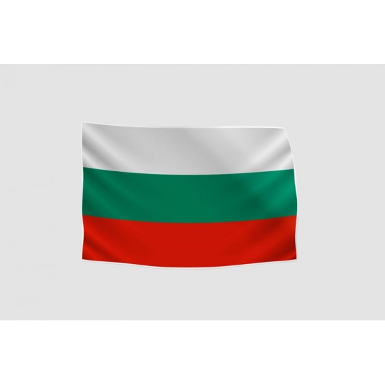 Bulgaria Flag Style 5 Sticker