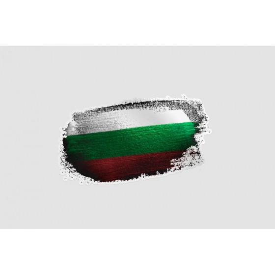 Bulgaria Flag Style 6 Sticker