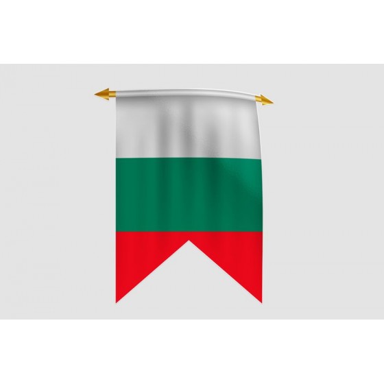 Bulgaria Flag Style 7 Sticker