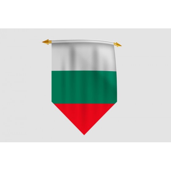 Bulgaria Flag Style 8 Sticker