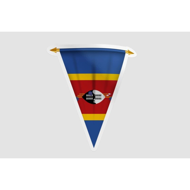 Eswatini Flag Pennant Style 3 - DecalsHouse