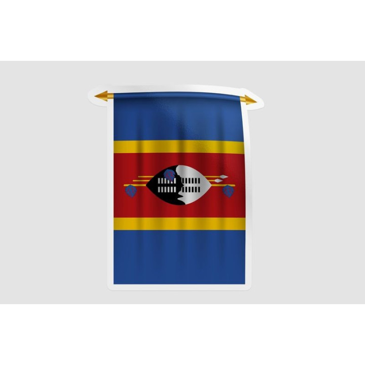 Eswatini Flag Pennant Style 5 - DecalsHouse