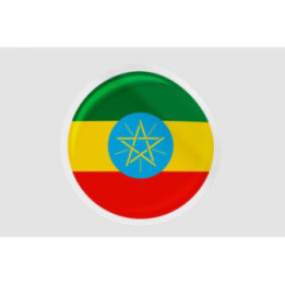 Ethiopia Flag Badge - DecalsHouse