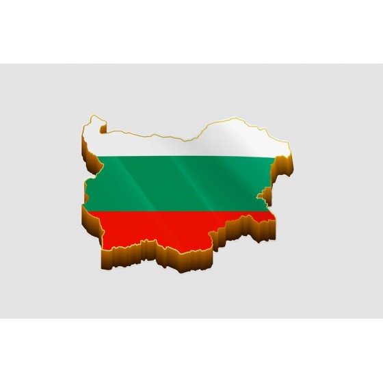 Bulgaria Map Style 3 Sticker