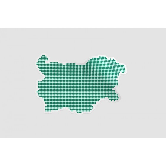 Bulgaria Map Style 4 Sticker