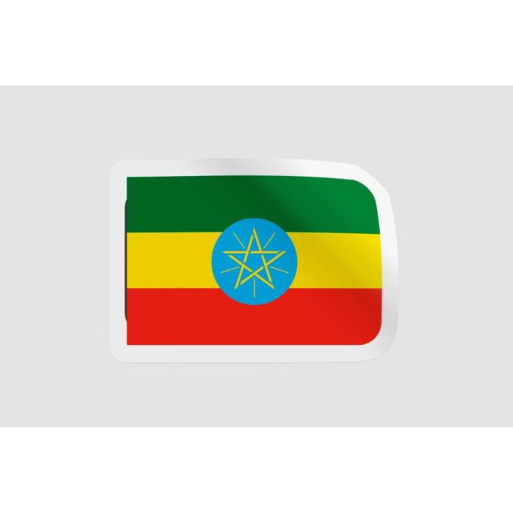 Ethiopia Flag Style 3 - DecalsHouse