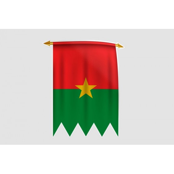 Burkina Faso Flag Style 18...