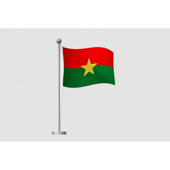 Burkina Faso Flag Style 6...