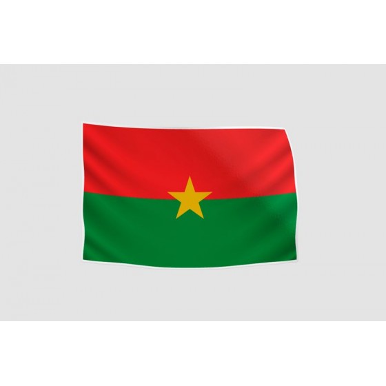 Burkina Faso Flag Style 9...