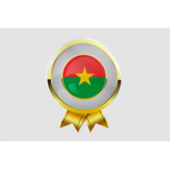 Burkina Faso Golden Flag...