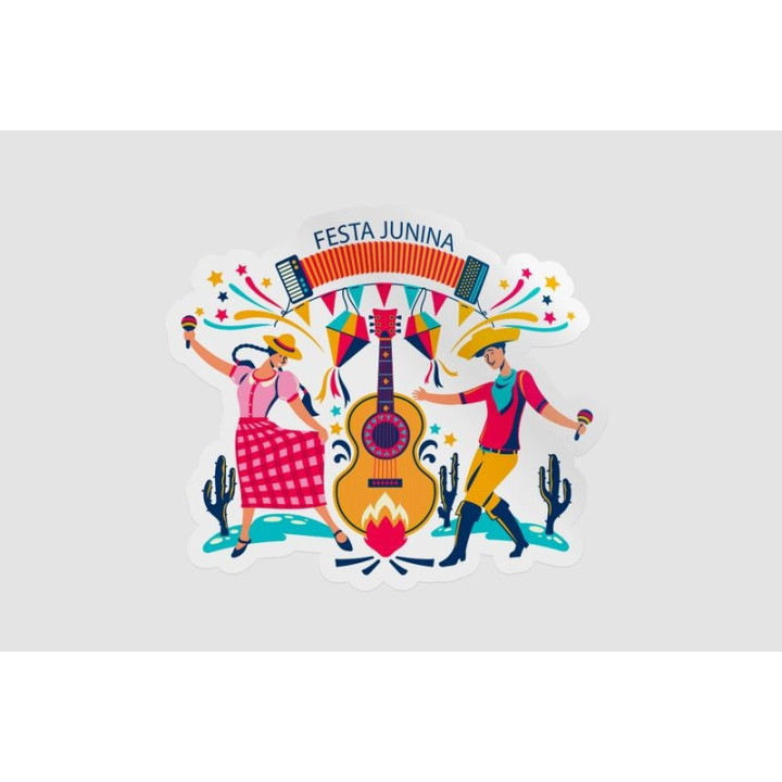 Festa Junina Stickers – June Festival Decals (2-Pack)