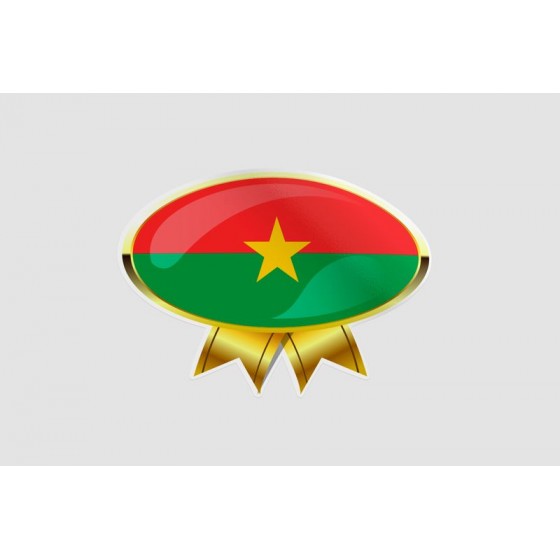 Burkina Faso Golden Flag...