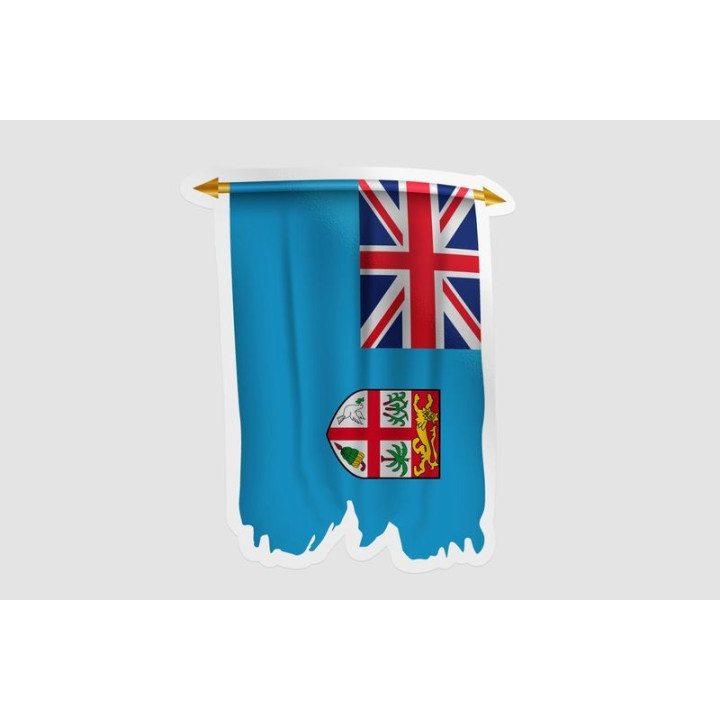 Fiji Flag Pennant Style 2 - DecalsHouse