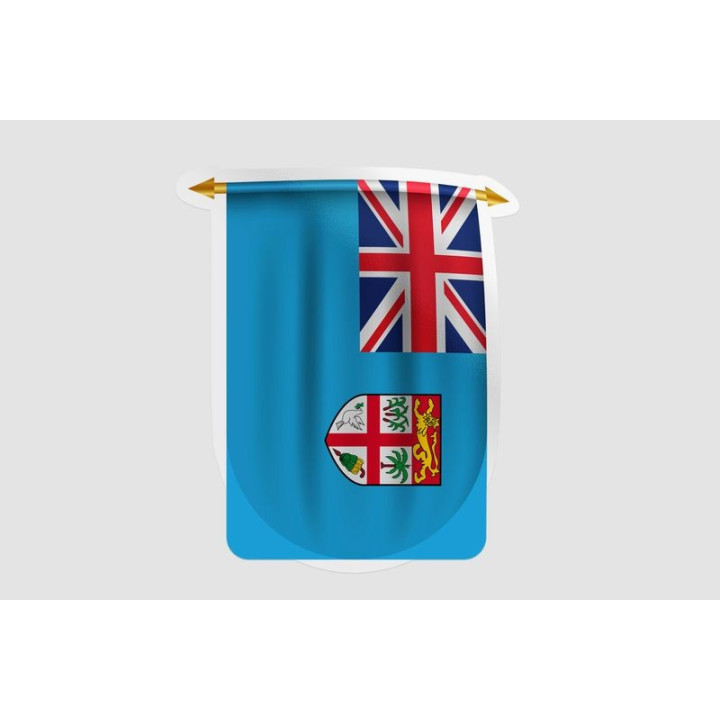 Fiji Flag Pennant Style 4 - DecalsHouse