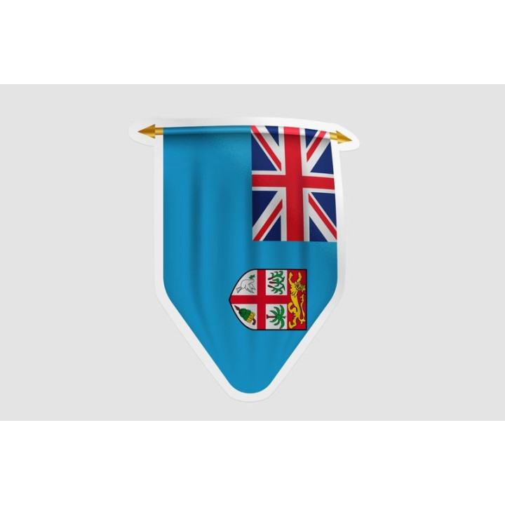 Fiji Flag Pennant Style 6 - DecalsHouse