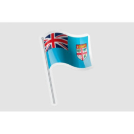 Fiji Flag Waving - DecalsHouse