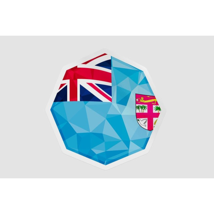 Fiji Octagone Flag - DecalsHouse